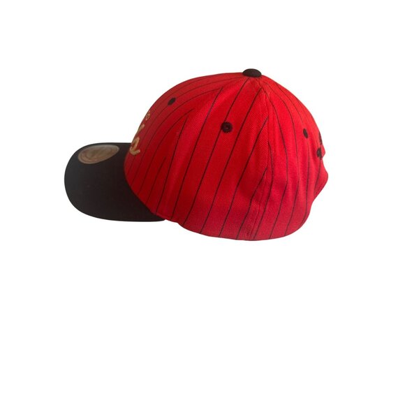 Chicago Bulls Adjustable Snapback Hat Red & Black Mitchell & Ness NBA - Picture 3 of 7